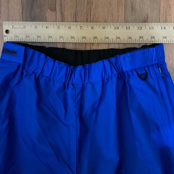 Columbia Sportswear Size Large Men’s Training Pant Full Leg Zip Blue Black Nylon - Picture 5 of 15